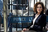 Jennifer Lopez on the set of the TV show 'Shades o