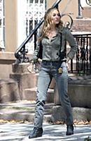 Drea de Matteo on the set of the TV show 'Shades o