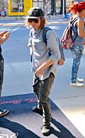Ellen Page arrives at a downtown hotel in New York