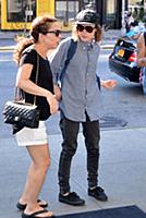 Ellen Page arrives at a downtown hotel in New York