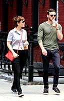 Kate Mara and Jamie Bell out and about in Manhatta