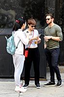 Kate Mara and Jamie Bell out and about in Manhatta