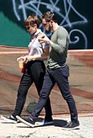 Kate Mara and Jamie Bell out and about in Manhatta