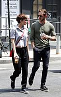 Kate Mara and Jamie Bell out and about in Manhatta
