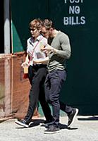 Kate Mara and Jamie Bell out and about in Manhatta