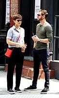 Kate Mara and Jamie Bell out and about in Manhatta