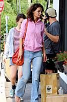 Katie Holmes on the set of the movie 'All We Had' 