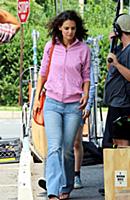Katie Holmes on the set of the movie 'All We Had' 