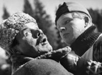 Кадры из фильма 'Штрафной удар'. На фото - Михаил 