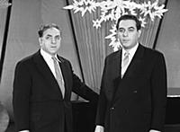 Архивные фотографии съёмок новогодней телепередачи