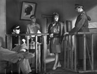 Кадр из фильма 'Последний хлеб', СССР, 1963. На фо