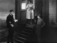 Кадр из фильма 'Последний хлеб', СССР, 1963. На фо