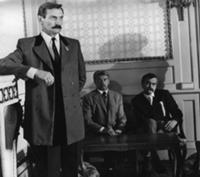Кадр из фильма 'На острие меча', СССР, 1986. На фо