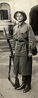 Woman soldier of the Red Army, Russia, Great Patri