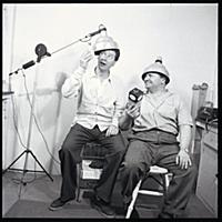 Harry Secombe and Max Bygraves, both singers and c