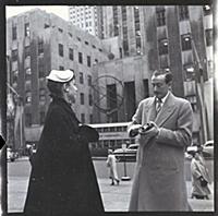 Audrey Hepburn on a 1952 visit to New York, USA wh