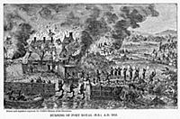 'Burning of Port Royal (Nova Scotia), AD 1613', (1