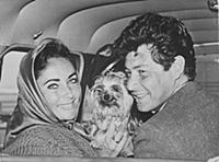 SINGER EDDIE FISHER AND ACTRESS ELIZABETH TAYLOR L