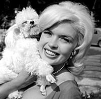 Rome, Italy: Actress Jayne Mansfield with her dog 