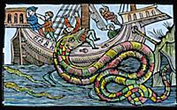 Sea serpent monster, Norway.