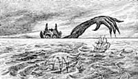 This illustration dates to 1891 and is a fanciful 