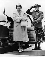 Royal Tour of Canada
H.M The Queen is given a sal