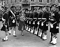 Her Majesty The Queen inspecting the Guard of Hono
