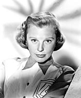 Actress June Allyson, the perky blond with the hus