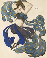 'Odalisque. Costume design for the ballet Sheheraz