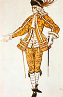 Page de la fee des Canaris, costume design for Tch