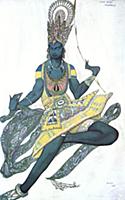 Le Dieu Bleu' ('The Blue God'), ballet costume des