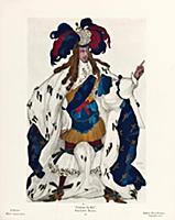 'King. Costume design for the ballet Sleeping Beau