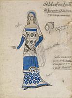 'Costume design for the play The Martyrdom of St. 