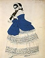 Estrella, design for a costume for the ballet 'Car
