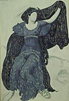 'Nymph Echo. Costume design for the ballet Narciss