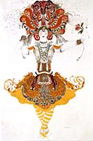 The Firebird', costume design for Tamara Karsavina