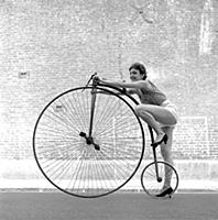 Penny Farthing girl - February/March 1956
24 year