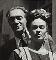 Nickolas Muray and Frida Kahlo.
