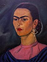 Frida Kahlo museum, portrait of Frida Kahlo, by  R