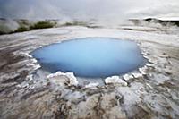 Hot spring in the thermally active area of Hverave