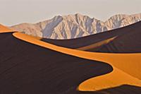 Sunset over sand dunes, Namib Desert, Sossusvlei, 