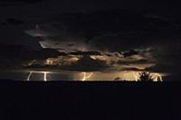 Summer lightning storm, Nxai Pan National Park, Bo