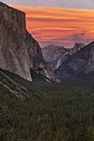 Lenticular cloud at sunset, Yosemite Valley, Yosem