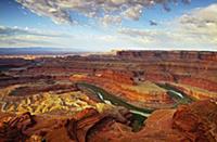 Colorado River flowing through canyon, Dead Horse 