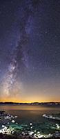 Milky Way over Secret Cove, Lake Tahoe, Incline Vi