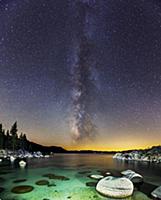 Milky Way over Secret Cove, Incline Village, Lake 