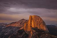 Half Dome at sunset, Yosemite National Park, Calif