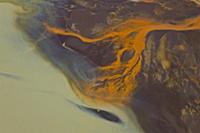 River patterns from melting glacier Pjorsa river, 