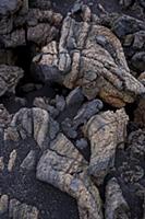 Igneous rocks of Mount Etna, Sicily, Italy,
