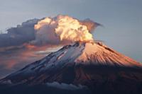 Volcano erupting, Popocatepetl Volcano, Mexico